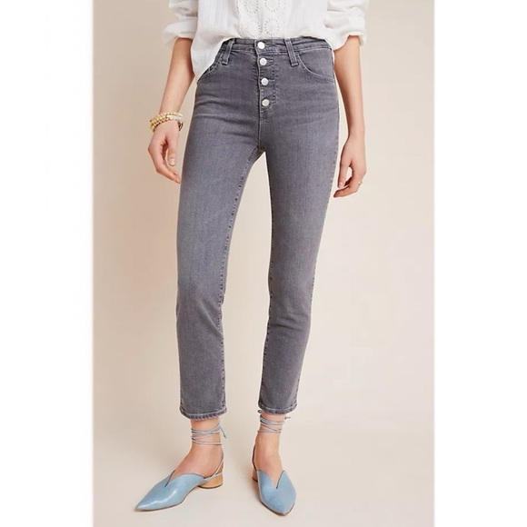 AG The Isabelle High-Rise Button-Fly Slim Jeans - Picture 3 of 11